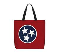 Tennessee Flag Print Eco-Friendly Lightweight Tote Crossbody Fashionable Handbag Reusable Travel Work