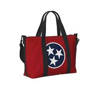 Tennessee Flag Print Travel Hand Bag Women Lightweight Tote Foldable Daily Weekend Trips Gym Vacation
