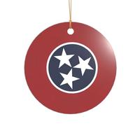 Tennessee flag Print Wedding Gift Ideas for Couples, A Just Married Acrylic Christmas Tree Ornament