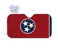 Tennessee Flag Sun Shade - Folding Car Front Window Sunshade for Cars SUV Trucks,Max UV Blocking and Keep The Vehicle Cool
