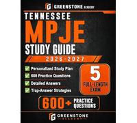 Tennessee MPJE Study Guide 2026-2027: Exam Review with Personalized Study Plan, 600+ Practice Questions, 5 Full-Length Exams, Detailed Answer Explanations, and Trap-Answer Strategies for Pharmacy Law