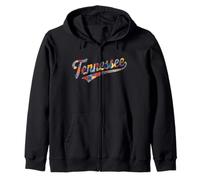 Tennessee Patchwork Script Southern Pride Women's Zip Hoodie