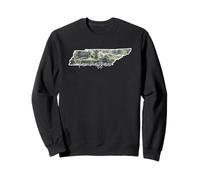 Tennessee Pride State Silhouette Rustic Landscape Art Sweatshirt
