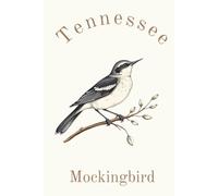 Tennessee State Bird, Mockingbird (Mimus polyglottos) Notebook, Journal for Men, Women, Young Adults, Teens, Kids, Gift for Bird Watchers, ... 120 White Lined Pages, 6"x9", Eco-Friendly
