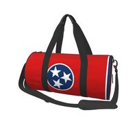 Tennessee State Flag Canvas travel bag, large capacity, can be carried on the shoulder