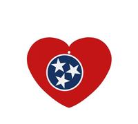 Tennessee State Flag Car Air Fresheners Cards - Set Of 4 Pieces,For Cars & Home, Long-Lasting Lavender Fragrance