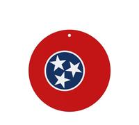 Tennessee State Flag Car Air Fresheners Cards - Set Of 4 Pieces,For Cars & Home, Long-Lasting Lavender Fragrance