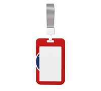 Tennessee State Flag Card Badge Holder.Sliding Badge Holder with Lanyard, Printed Work ID Card Case