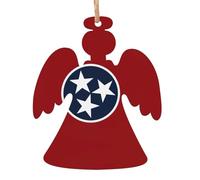 Tennessee State Flag Christmas Wooden Ornaments Christmas Tree Hanging Decoration Xmas Home Party Festive Decor
