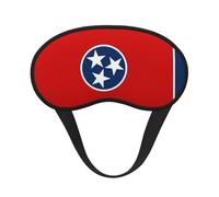 Tennessee State Flag It is a Black-Rimmed Eye mask. The Soft Eye mask can Improve Sleep Quality and is Suitable for Indoors, Outdoors and Traveling.
