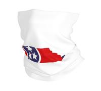 Tennessee State Flag Map Print Neck Warmer Gaiter Women Men, Windproof Face Cover Face Mask Scarf For Cold Weather Sport