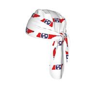 Tennessee state Flag Map Print Skull Headwrap Under Helmet Cycling Cap Lightweight Quick Dry Adult Gift One Size