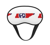 Tennessee State Flag Map Sleep Mask 100% Light Blocking Eye Mask for Sleeping, Sleep Mask for Unisex for Travel/Nap
