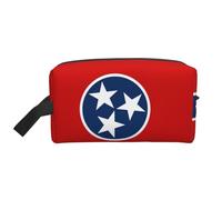 Tennessee State Flag Portable Large-Capacity Double-Sided Printed Travel Toiletry Storage Bag, a Must-Have for Travel.