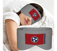 Tennessee State Flag Print Adults Eye Mask for Sleeping Soft Breathable Blindfold Daily Home Travel Work
