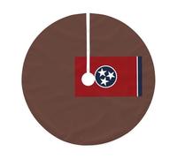 Tennessee state flag print Christmas tree skirt, fit for Christmas, parties, holidays, and New Year decorations