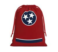 Tennessee state flag Print Drawstring Present Bag Wrapping Reusable Bag Present Wrap Bags for Christmas