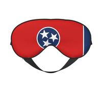 Tennessee State Flag Print Eye Mask for Comfortable Sleep – Elastic Nighttime Shade, Perfect for Plane, Travel, and Meditation