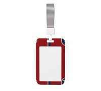 Tennessee State Flag Printed Card Badge Holder with Neck Strap, Vertical Cards Holder Anti-Scratch and Easy-Scan, for Office, School