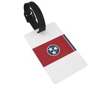 Tennessee State Flag Printed Travel Bag Labels Unique Suitcase Identifiers with Personal Information Column