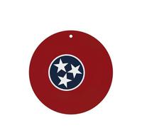 Tennessee State Flag Printing 10 Pcs Air Freshener Cards,Car Scented Hanging Sheets Air Freshener Set For Car Decoration