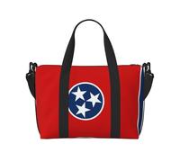 Tennessee State Flag Prints Handbag Crossbody Travel Bag Comfortable Lightweight and Waterproof Suitable for Travel and Everyday Use.