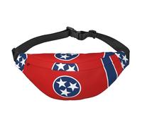 Tennessee State Flag Travel crossbody waist bag, suitable for sports, running, cycling, traveling, fishing boys large waist bag,