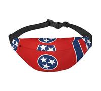 Tennessee State Flag Travel Fashion Waist Bag, Suitable for Sports, Running, Cycling, Traveling, Fishing Boys Large Crossbody Waist Bag,