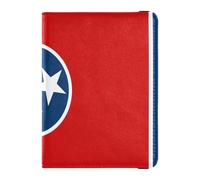 Tennessee State Flag (usa) Leather Passport and Vaccine Card Wallet Combo Travel Passport Wallet Passport Holder Case for Travel Essential Waterproof
