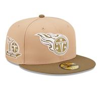 Tennessee Titans NFL Cap Adult New Era Tan/Olive Fitted Hat - New