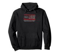 Tennessee Walker Horse With American Flag Pullover Hoodie