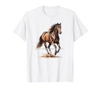 Tennessee Walking Horse Breed Art Value Graphic T-Shirt, Men, White, L