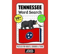 Tennessee Word Search Puzzle Book: 50+ Fun & Easy-to-Read Puzzles Exploring The Volunteer State, Music & Mountains, Gift for Tennesseans & Visitors, Adults, Seniors & Teens