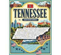 Tennessee Word Search Puzzle Book: Large-Print Brain Games and Travel Fun | Explore Music, History, Cities & Nature in Tennessee (U.S. State Word Search Adventure Series)