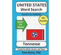 Tennessee Word Search Puzzle book: Word Searches with Easy to Read Print about Tennessee, the Volunteer state, cities, towns, & municipalities | 6x9 ... America Word Search Puzzle Books Collection)