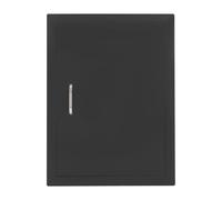 TENNIEX Outdoor Kitchen Door, 17" W x 23" H Flush Mount Single Vertical Doors, Black BBQ Access Door with Handle for Indoor and Outdoor Kitchens, Barbecue Islands, Storage Cabinets