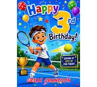 Tennis 3rd Birthday Card for Great Grandson