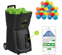 Tennis and Padel Ball Machine, Smart Pickball Machine, 4-6hours Battery Life, Dual-control via App&Remote, Adjustable Speed and Spin, Automatic Ball Feeding,Send 100 pickleball balls