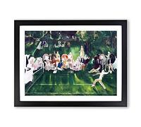 Tennis At Newport Vol.2 By George Bellows Classic Painting Framed Print | A2 Black Framed Wall Art | Ready to Hang | Classic Sport Picture | Living Room Bedroom Lounge Office
