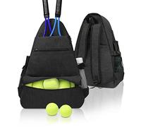 Tennis Backpack for Men Women,Tennis Rackets Bag to Carry Racquets of Racquetball, Squash,Badminton,Pickleball and Other Travel Sport Accessories (Black)