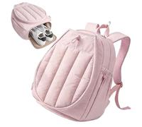 Tennis Backpack - Large Pickleball Backpack 32cm | Separate Space for Ventilated Shoes, Large Ventilated Support Quilted Insulation, for Sports Gym, Fitness Travel, Outdoor, Use for a, pink, Please