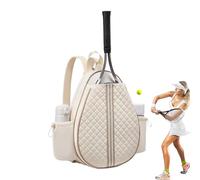 Tennis Backpack - Racket Storage Travel Bag, Lightweight Gear Carrier | Modern Sporty Design Style, Outdoor Match Theme, Padded Shoulder Straps, Zipper Organizer Sections, Durable Weather Fabric