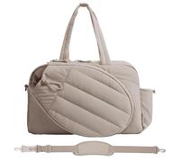 Tennis Bag - 18.9 x 7.48 x 12.2 Inches Sports Cap Bag for the Spacious Multi-Compartment with Comfortable Carry Design, Water Resistant Tote for Gym, Co