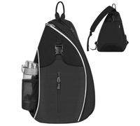 Tennis Bag, Fitness Training Shoulder Bag, Large Capacity Pickleball Sling Backpack for Men and , Badminton Racquet Organizer, 12.99x5.51x19.29 inches, Beige,