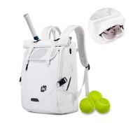 Tennis Bag Tennis Backpack Holds 2 Rackets, Professional Tennis Bags for Women Men, Tennis Backpack with Shoe Compartment Hold Pickleball Paddles, Badminton Racquet, Balls and Other Accessories