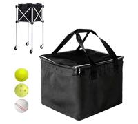 Tennis Ball Bag - Large Portable Easy Pickup Hopper, Mesh Picker Basket with Shoulder Strap, Heavy Duty Court Cart for Coaches, Practice Teaching Travel Outdoor | for Players Sports