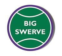 Tennis Ball - Big Swerve 10 x 56mm Vinyl Stickers Pack of 10