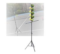 Tennis Ball Dropping Machine,No Electricity Required,Large Capacity,130-180cm Adjustable,for Beginners Teaching(No Include Balls)(With extra track)
