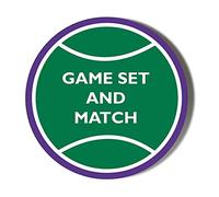 Tennis Ball - Game Set and Match 6 x 70mm Vinyl Stickers
