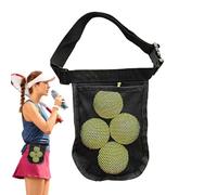 Tennis Ball Holder - Golf Ball Collector Bag - Adjustable Belt Pouch for Baseball Pickleball, Portable Golf Storage Bag
